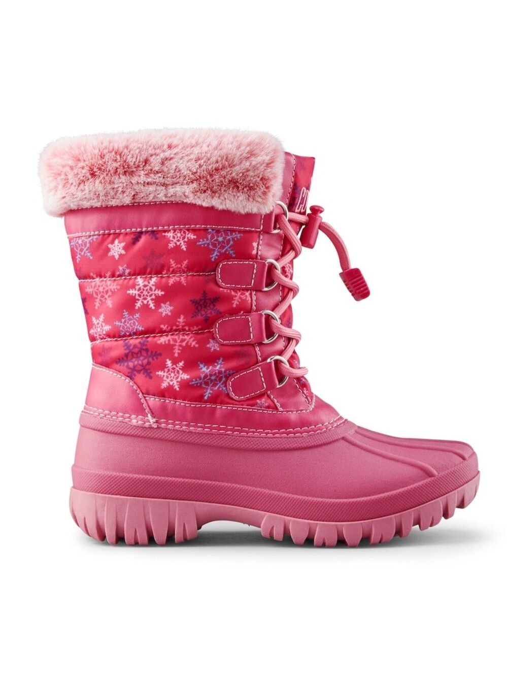 Cougar Pink Snowflake Kids Boots